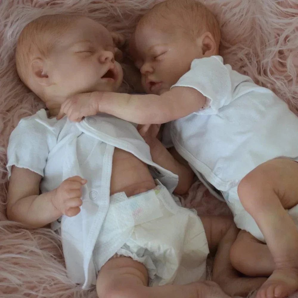 Silicone Twin Reborn Doll Duo